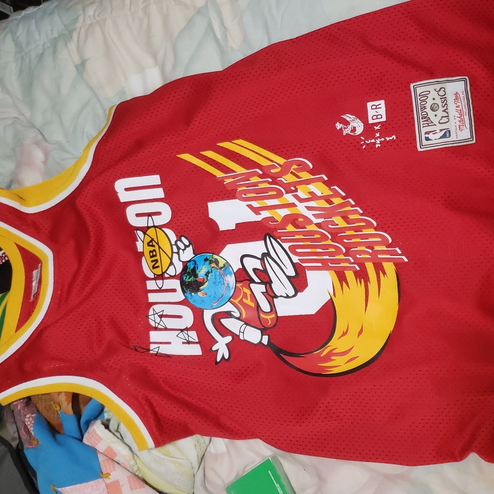 Travis ScottxHouston RocketsxMitchell& Ness Jersey